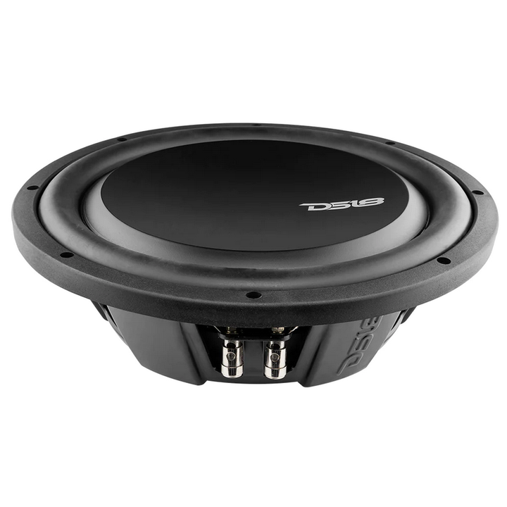 DS18 PSW12.4D 12" Shallow Mount Subwoofer with Water Resistant Cone and 3" Voice Coil - 600 Watts Rms 4-ohm DVC