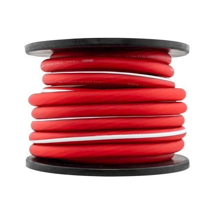 DS18 PW-1/0GA-50RD Cable de alimentación o de tierra de aluminio revestido de cobre calibre 1/0 - Rollo de 50 pies