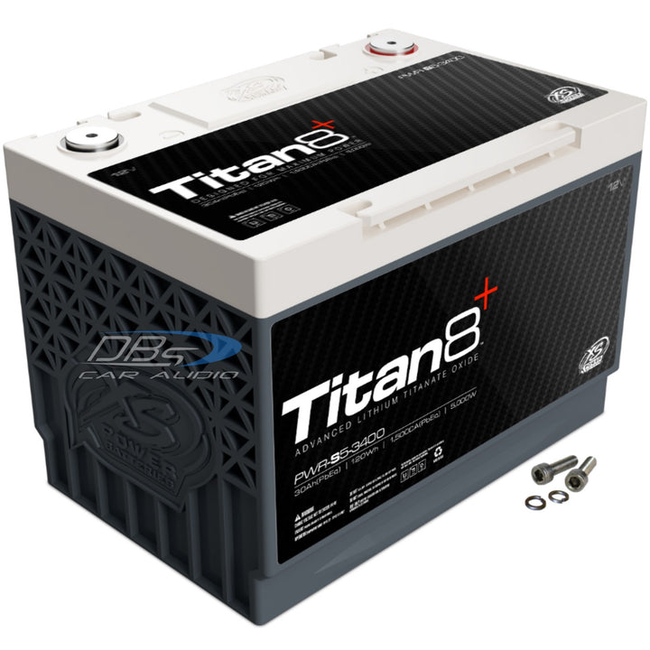 XS Power PWR-S5-3400 12 Volt Titan8 LTO Lithium Battery - 5000 Watts Rms | 10Ah