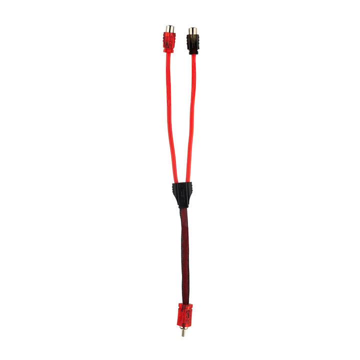 Cable adaptador divisor DS18 R1F2M Rca con 1 entrada hembra a 2 salidas macho, fabricado con alambre de cobre sin oxígeno