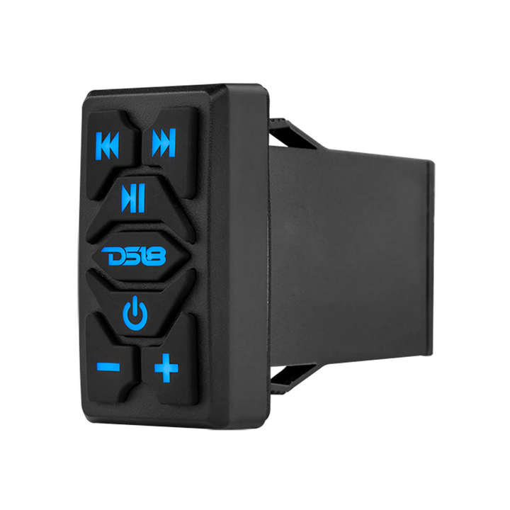 Interruptor basculante marino DS18 RKS-BT con transmisor Bluetooth, AUX, salida RCA, salida remota, IOS y Android