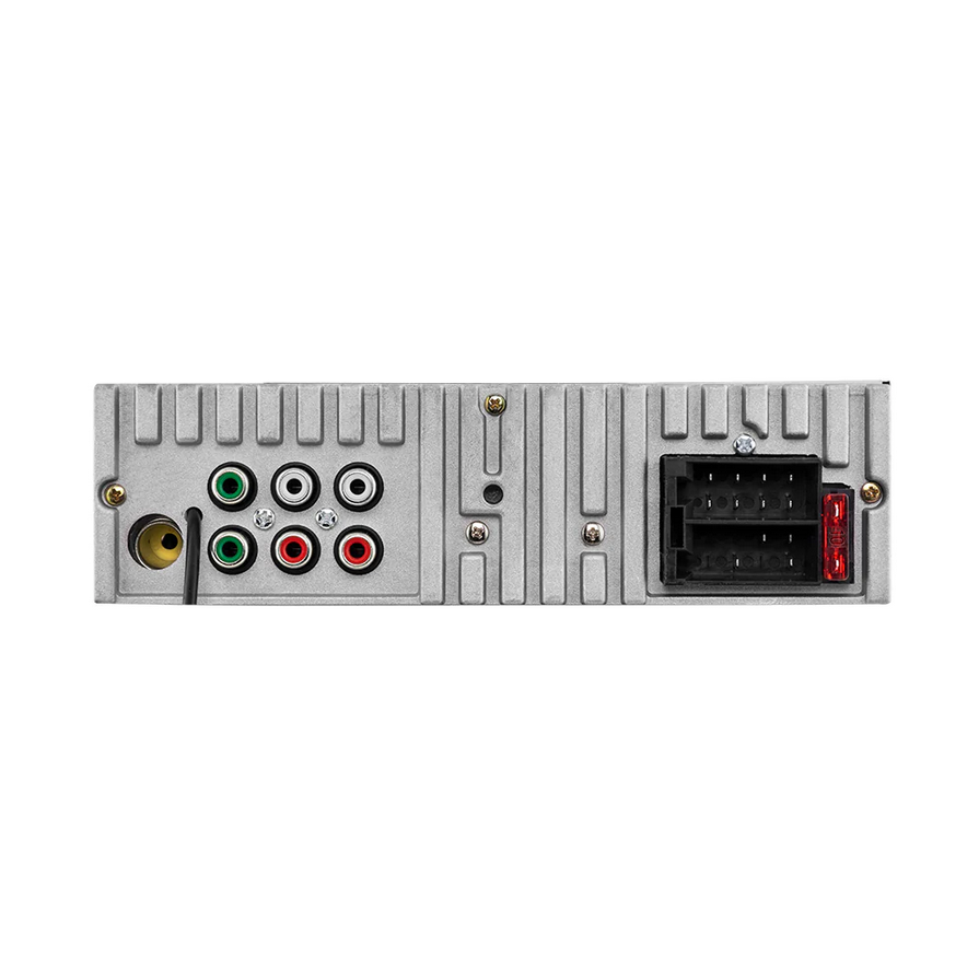 DS18 SDX1 Single-Din Mech-less Car Stereo Head Unit with Bluetooth, Dual USB and 7 Volt Rca Outputs