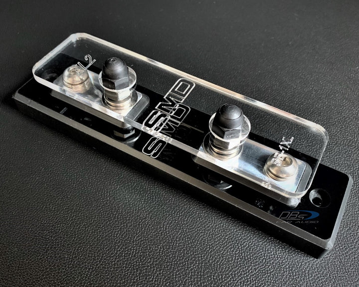 SMD Single XL2 ANL Fuse Block with Polished Aluminum Hardware and Clear Acrylic Cover - Made In the USA