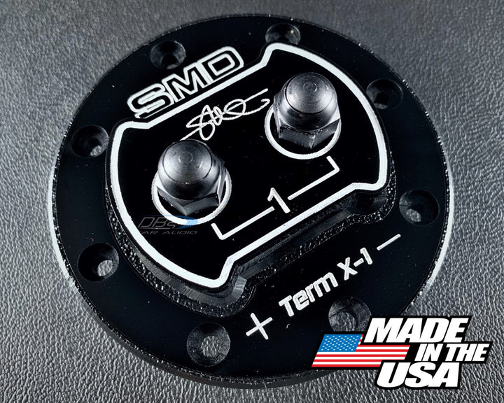 SMD TX-1 1-Channel Speaker Box Terminal Cup with Stainless Steel and Aluminum Hardware - Made in the USA
