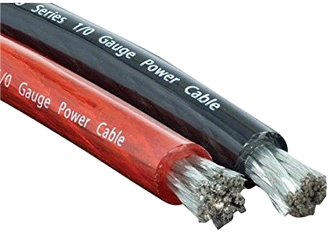 Stinger SPW10TB 1/0 Gauge Tinned OFC 100% Oxygen-free Copper Power or Ground Wire - 50 Foot Roll - Black