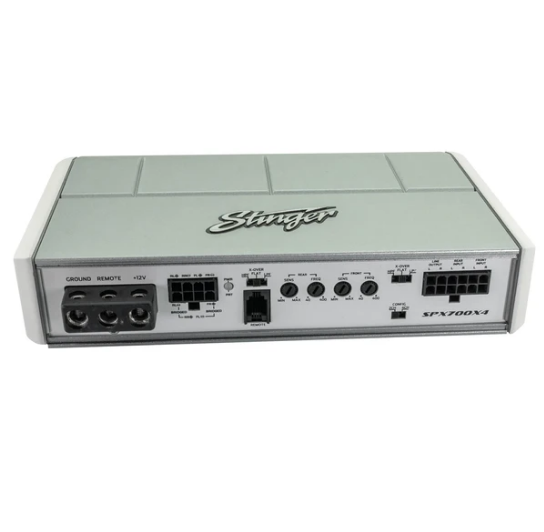 Stinger SPX700X4 Amplificador marino de 4 canales - 4 x 125 vatios Rms a 4 ohmios