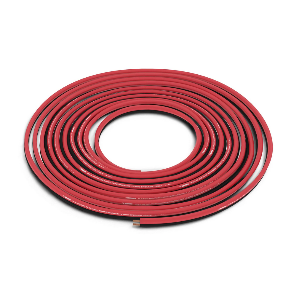 DS18 SW-12GA-500RB Cable de altavoz de aluminio revestido de cobre calibre 12 - Rollo de 500 pies