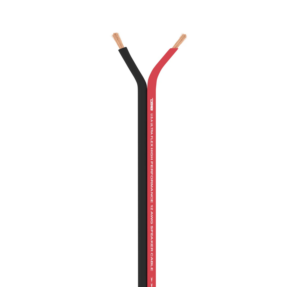 DS18 SW-12GA-500RB Cable de altavoz de aluminio revestido de cobre calibre 12 - Rollo de 500 pies
