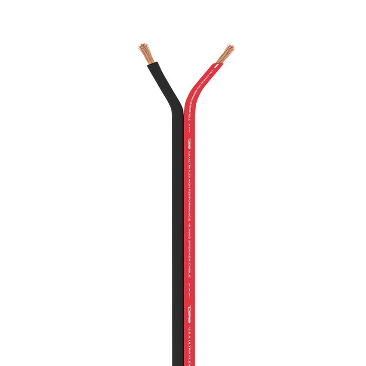 DS18 SW-16GA-1000RB Cable de altavoz de aluminio revestido de cobre calibre 16 - Rollo de 1000 pies