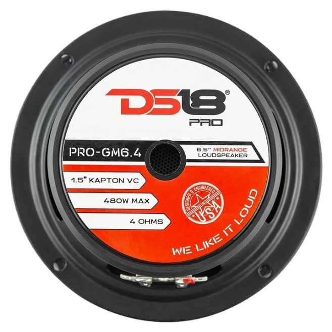DS18 PRO-GM8.4 Altavoz de rango medio de 8" con tapa antipolvo clásica y bobina móvil de 1,5" - 190 vatios Rms 4 ohmios
