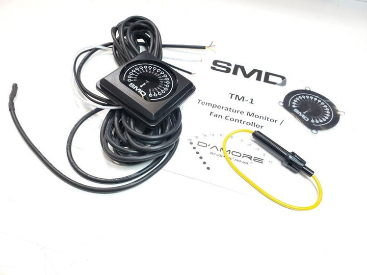 SMD TM-1 Temperature Sensor with Meter and Programable 3-Speed, 5 Amp Max Fan Output