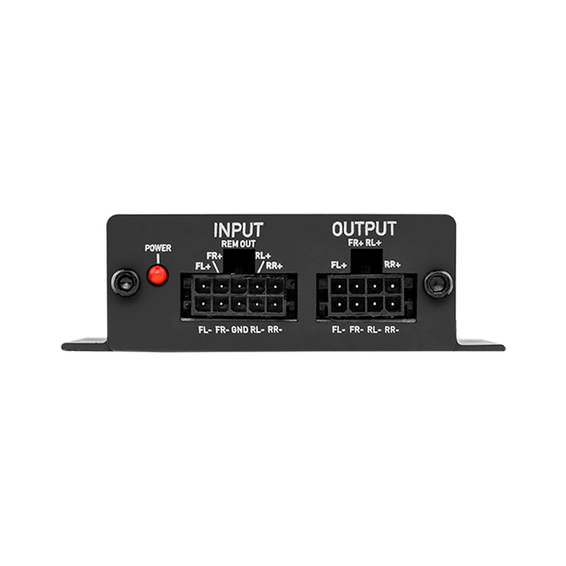 DS18 V4HL.V2 Convertidor de salida de línea de 4 canales con emulador de altavoz y salida de encendido remoto