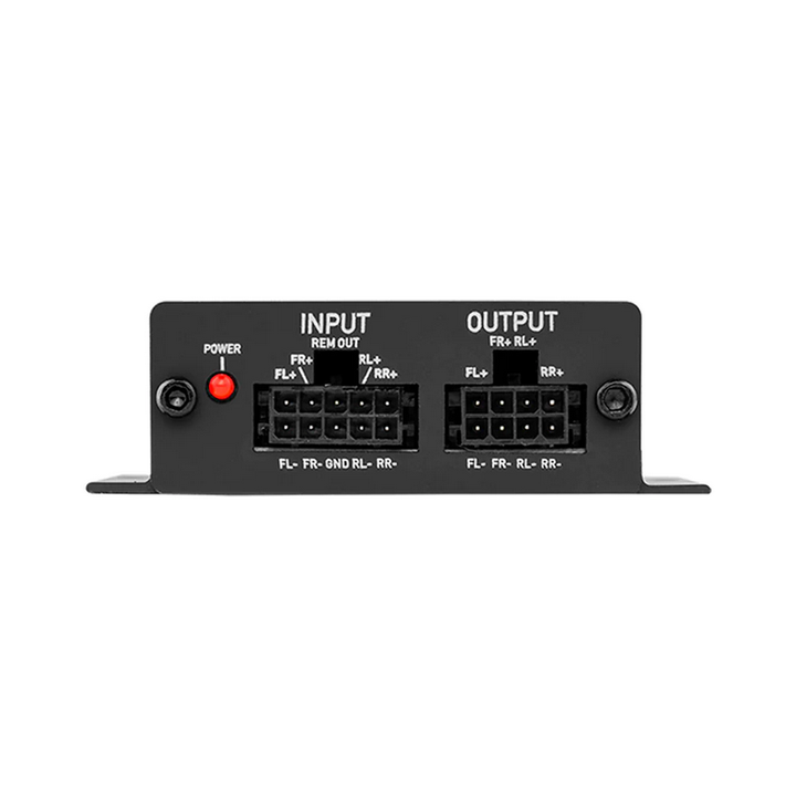 DS18 V4HL.V2 Convertidor de salida de línea de 4 canales con emulador de altavoz y salida de encendido remoto
