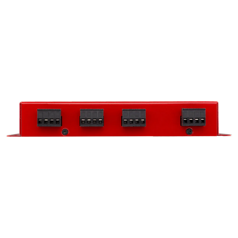 Convertidor de salida de línea DS18 V6HLPRO de 6 canales con detección de señal, encendido remoto, luces LED de clip y perilla de control de graves