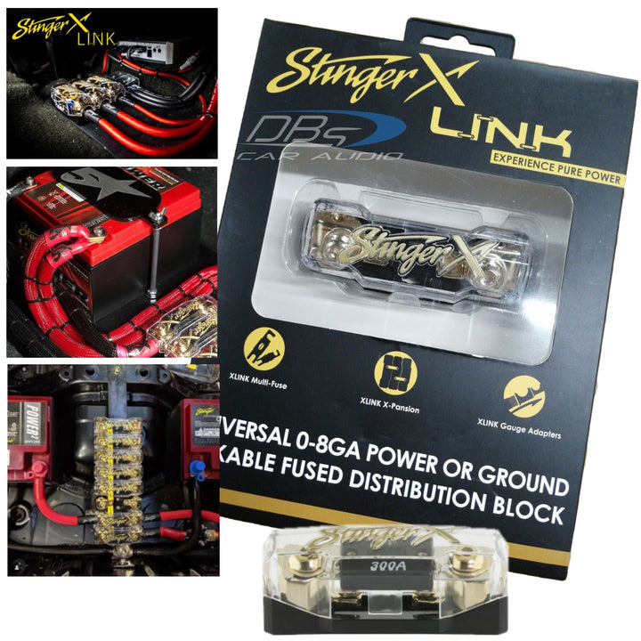 Stinger XFDB108 Linkable Fused Power or Ground Block with Pastic Protective Cover