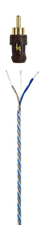 Stinger XI123 X1 Series Cable de señal Rca de interconexión de 3 pies - Cable de cobre trenzado direccional de 2 canales sin oxígeno