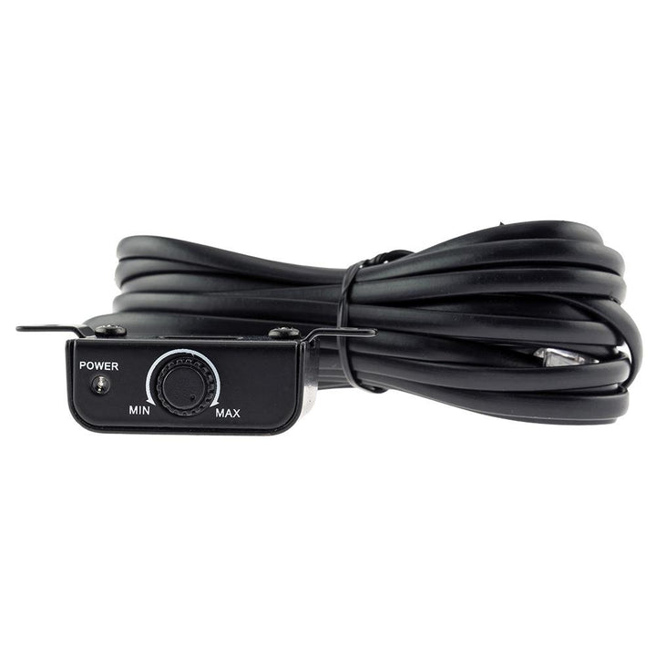 Crossover activo de 3 vías DS18 XM3 con seis salidas Rca de 9 voltios y perilla de control de nivel de subwoofer