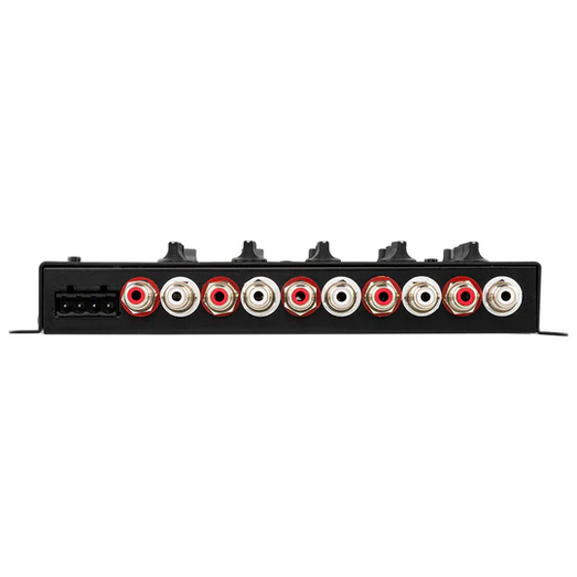 DS18 XM5 Crossover activo de 5 vías con indicadores de clip y Rca estilo Tiffany - 10 entradas Rca y 10 salidas Rca