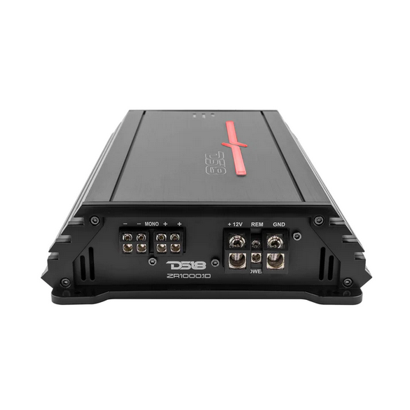 Amplificador de subwoofer monobloque Clase D DS18 ZR1000.1D - 1 x 1000 vatios Rms a 1 ohmio