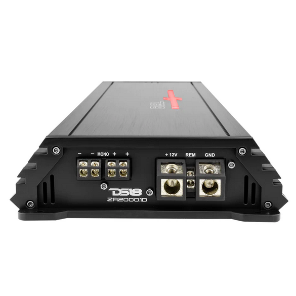 Amplificador de subwoofer monobloque Clase D DS18 ZR2000.1D - 1 x 2000 vatios Rms a 1 ohmio