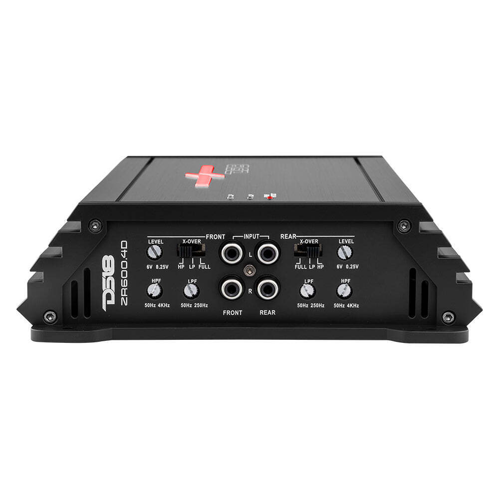 DS18 ZR600.4D 4-Channel Class D Full-Range Amplifier - 4 x 150 Watts Rms @ 4-ohm