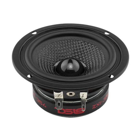 DS18 ZXI-354 3.5" Full-Range Speakers with Bullet and Kevlar Cone - 40 Watts Rms 4-ohm