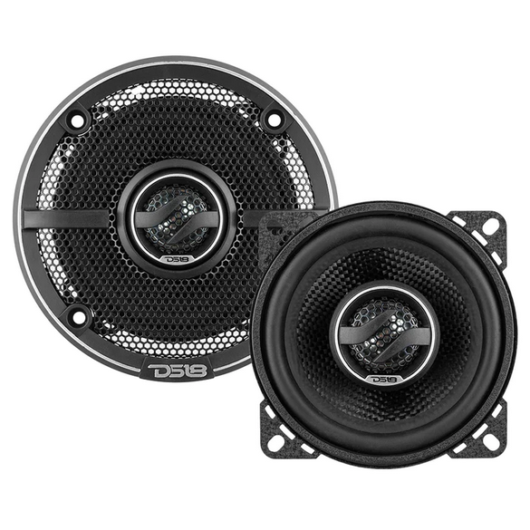 DS18 ZXI-44 Altavoces coaxiales de 4" y 2 vías con cono de Kevlar y tweeters incorporados - 50 vatios Rms 4 ohmios
