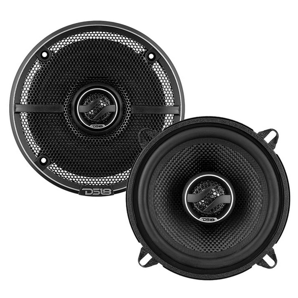 DS18 ZXI-5254 Altavoces coaxiales de 2 vías de 5,25" con cono de Kevlar y tweeters incorporados - 60 vatios Rms 4 ohmios