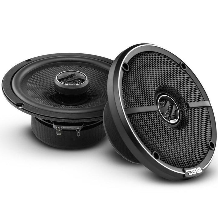 DS18 ZXI-654 6.5" 2-Way Coaxial Speakers with Kevlar Cone - 80 Watts Rms 4-ohm