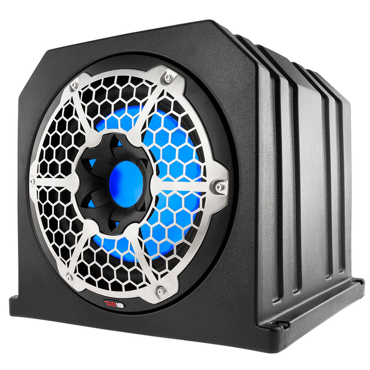 DS18 NXL-10SUBLD Caja para subwoofer marino de 10" con subwoofer y radiador pasivo - 350 vatios Rms 4 ohmios