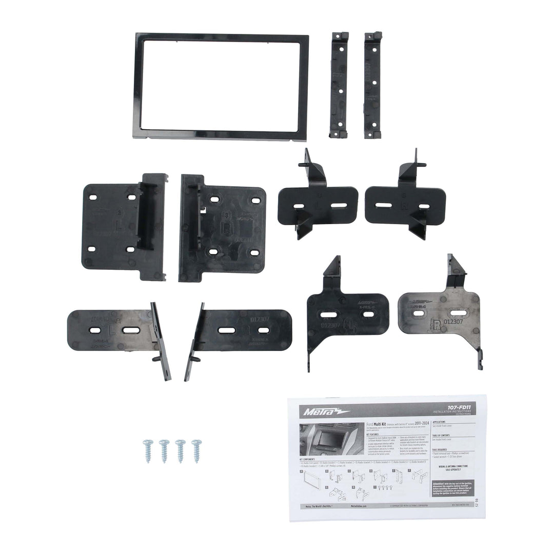 Metra 107-FD11 Double-Din Radio Dash kit - Fits Select 2001-2022 Ford Vehicles