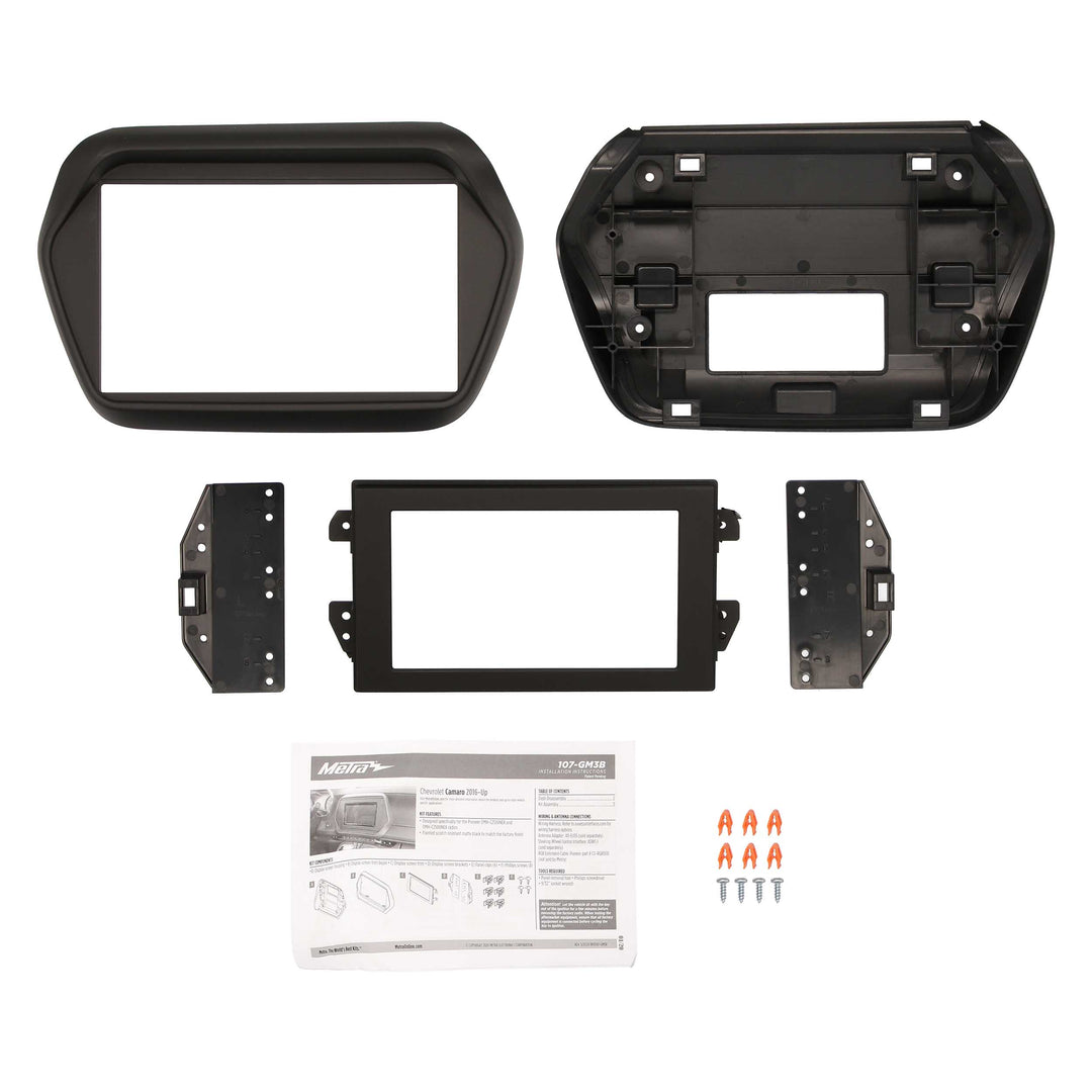 Metra 107-GM3B Double-Din Radio Dash kit - Fits 2016-2020 Chevrolet Camaro Vehicles