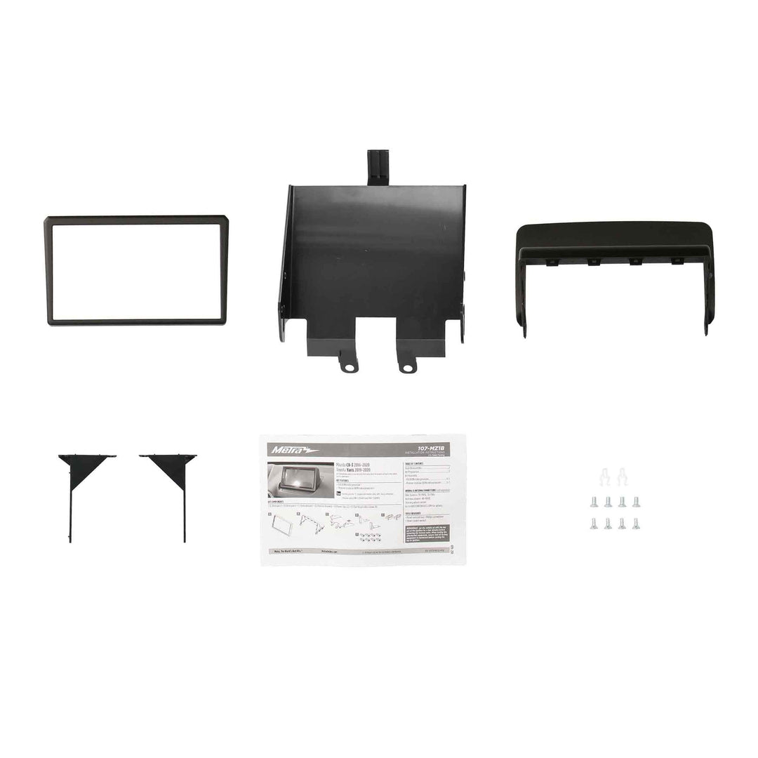 Metra 107-MZ1B Double-Din Radio Dash Kit - Fits 2016-2020 Mazda CX-3 or 2019-2020 Toyota Yaris Vehicles