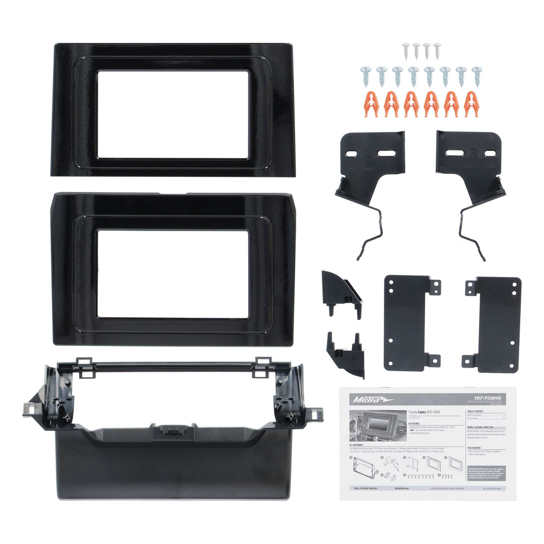 Metra 107-TO8HG Dash kit for Pioneer DMH-C2550NEX or DMH-WC5700NEX 6.8" Radio - Fits 2021-2024 Toyota Camry Vehicles