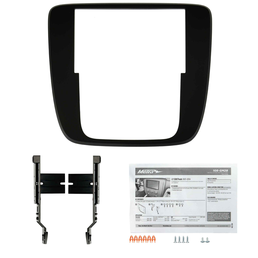 Metra 108-GM2B Dash Kit for Pioneer DMH-C5500NEX Radio - Fits 2007-2014 Chevrolet, GMC SUV and Trucks