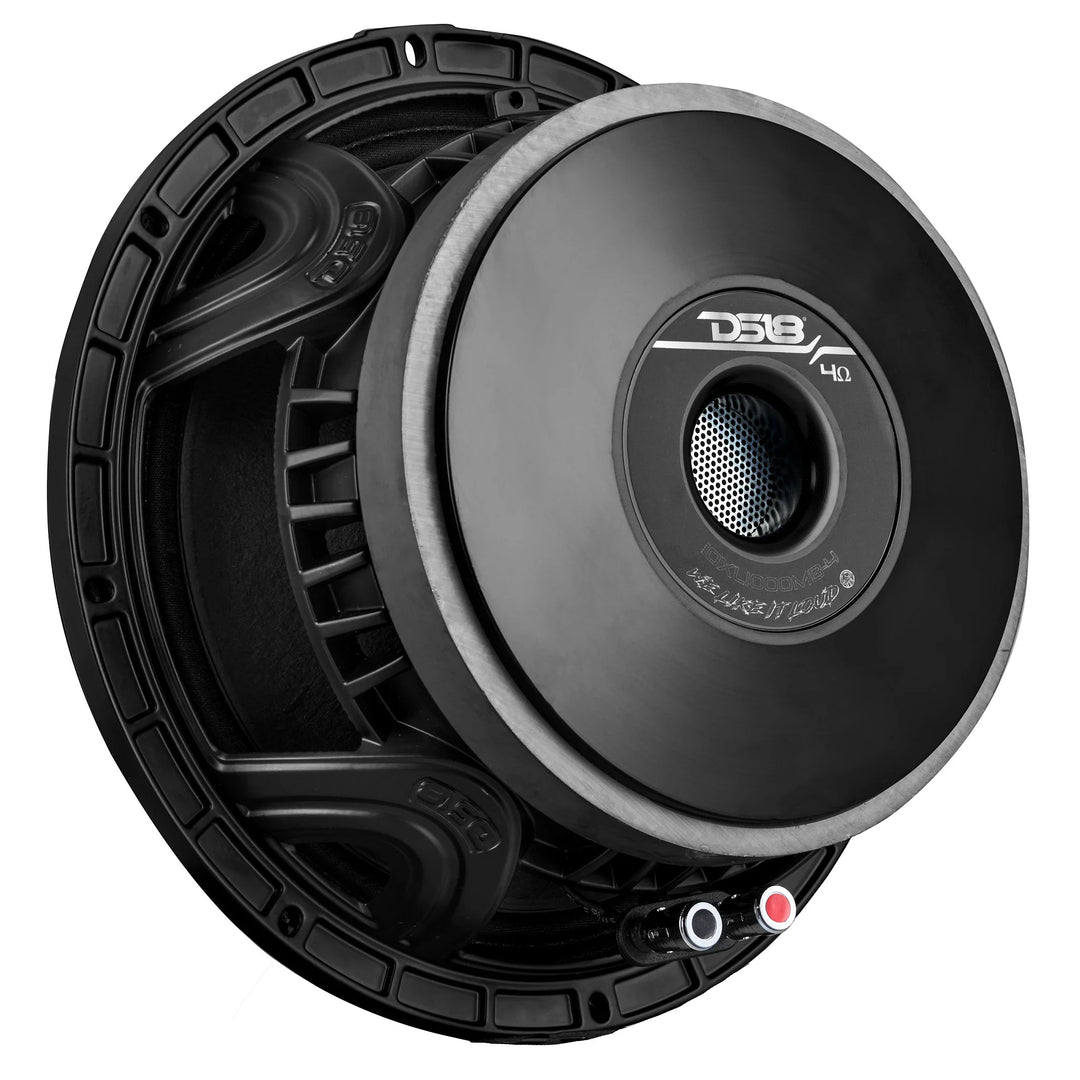 DS18 10XL1000MB-4 10" Mid-Bass Loudspeaker with 3" Voice Coil - 500 Watts Rms 4-ohm