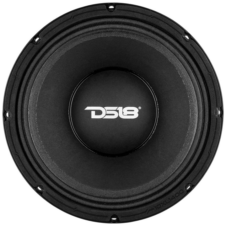 DS18 10XL1400-4 10" Mid-Range Loudspeaker with Classic Dust Cap with 3.5" Voice Coil - 700 Watts Rms 4-ohm