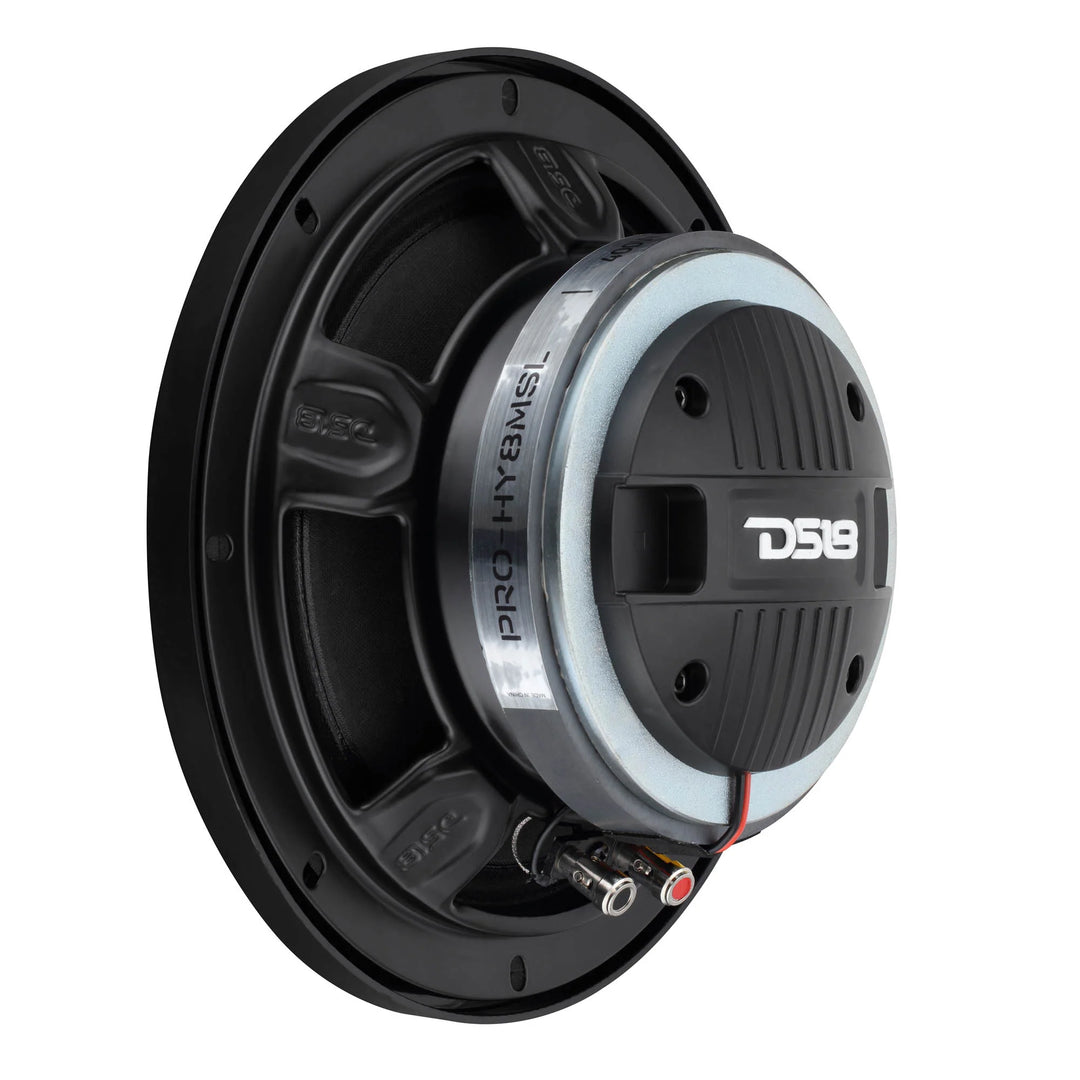 DS18 PRO-HY8MSL 8" Slim 2-Way Coaxial Loudspeaker - 200 Watts Rms 8-ohm