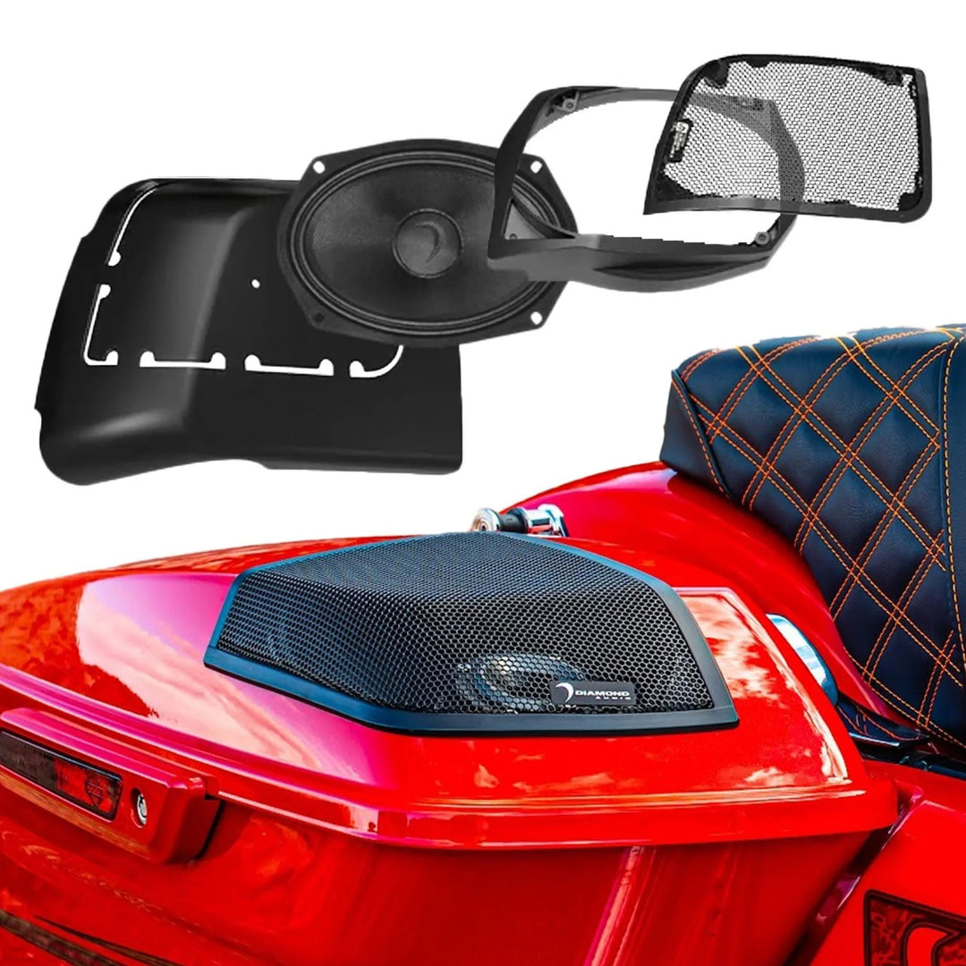 Diamond Audio Cut-In Lid Kit with MS69NEO 6x9" Mid-Range Speakers - Fits 2014-2023 Harley Davidson