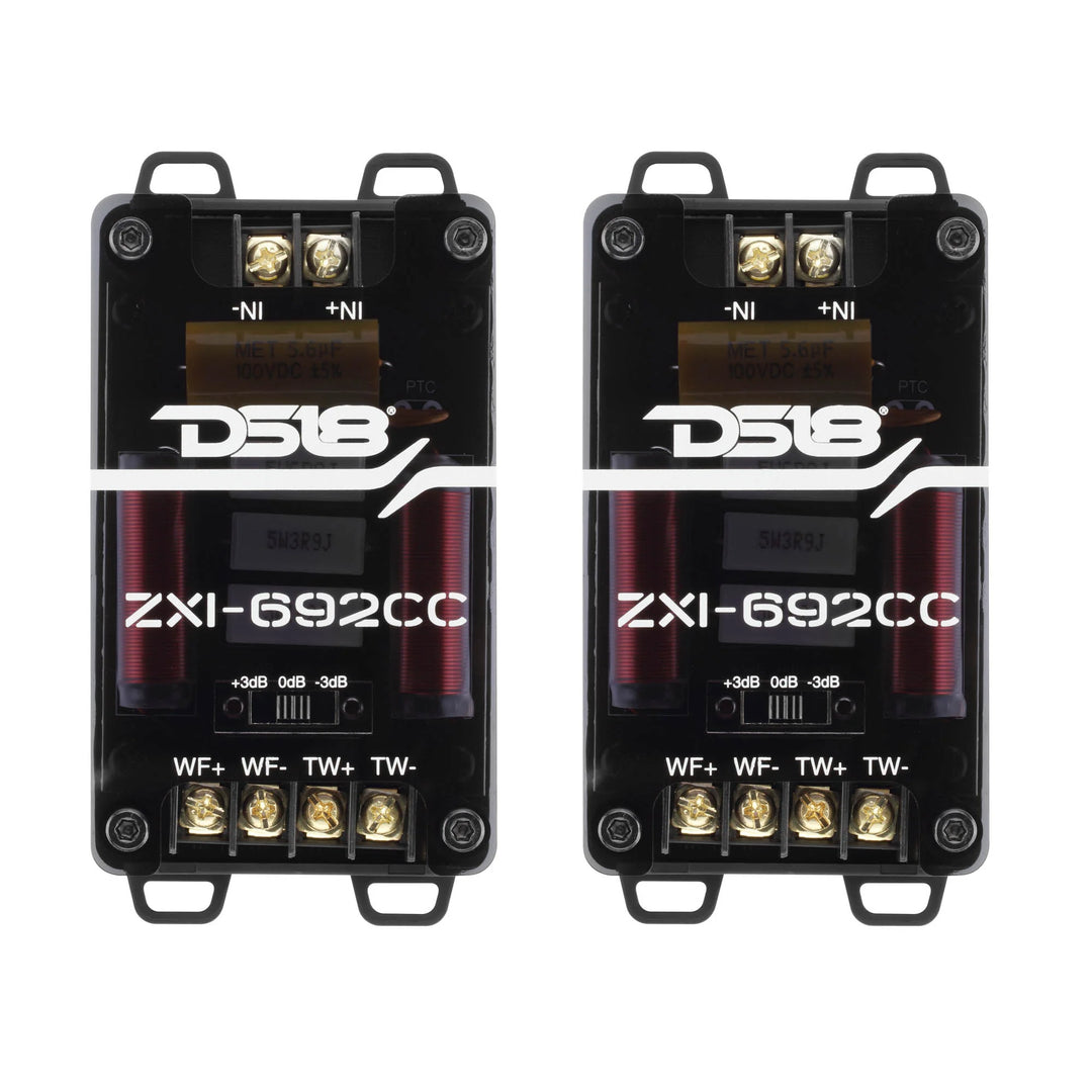 DS18 ZXI-692CC 6x9" 2-Way Component Speaker Set - 120 Watts Rms 4-ohm