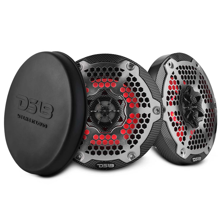 DS18 CF-6MD 6.5" Neodymium 2-Way Marine Speakers - 250W Rms 4-ohm