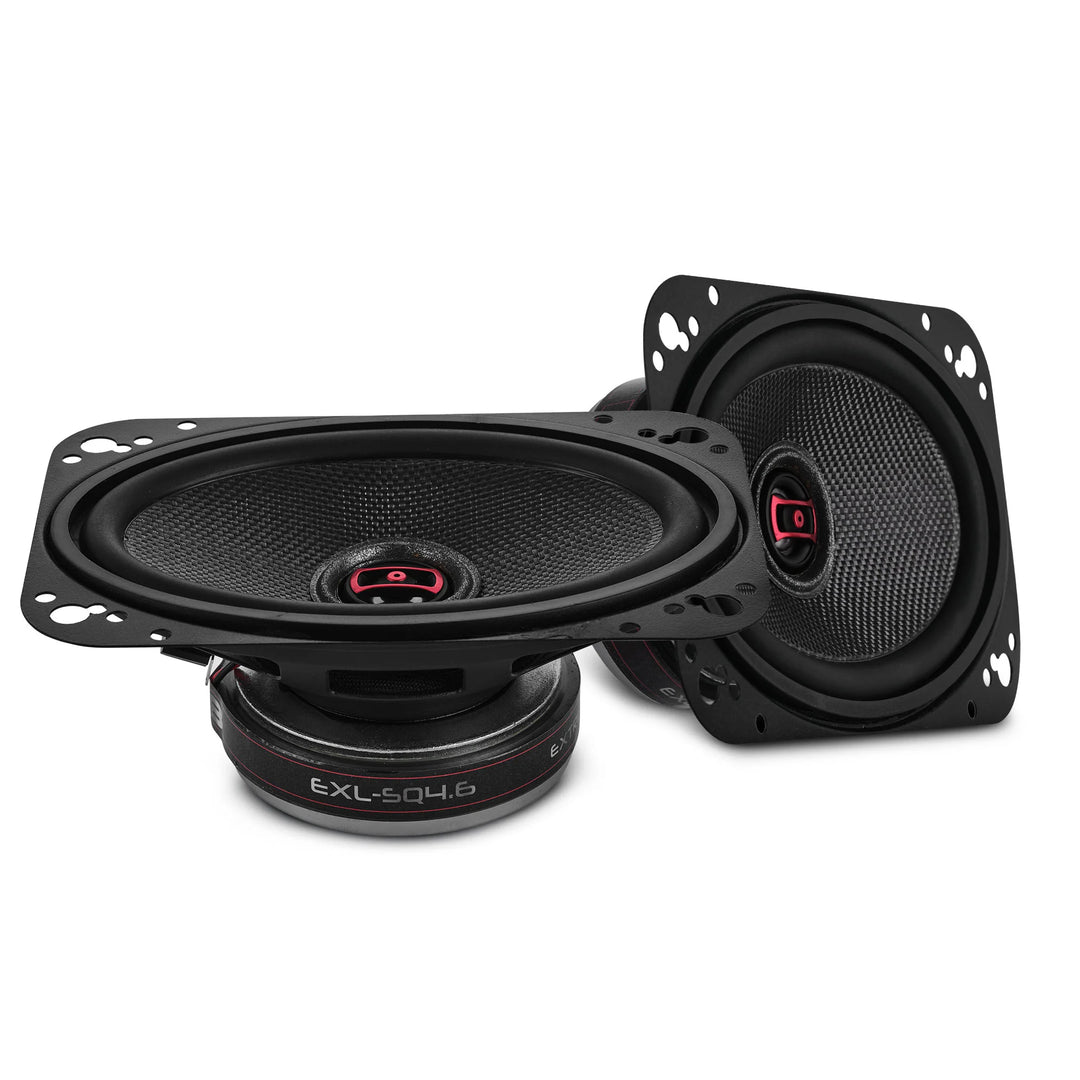 DS18 EXL-SQ4.6 4x6" 2-Way Coaxial Speakers - 60 Watts Rms 3-ohm