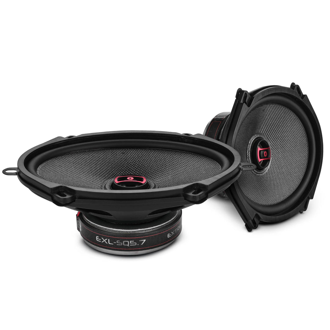 DS18 EXL-SQ5.7 5x7" 2-Way Coaxial Speakers - 120 Watts Rms 3-ohm