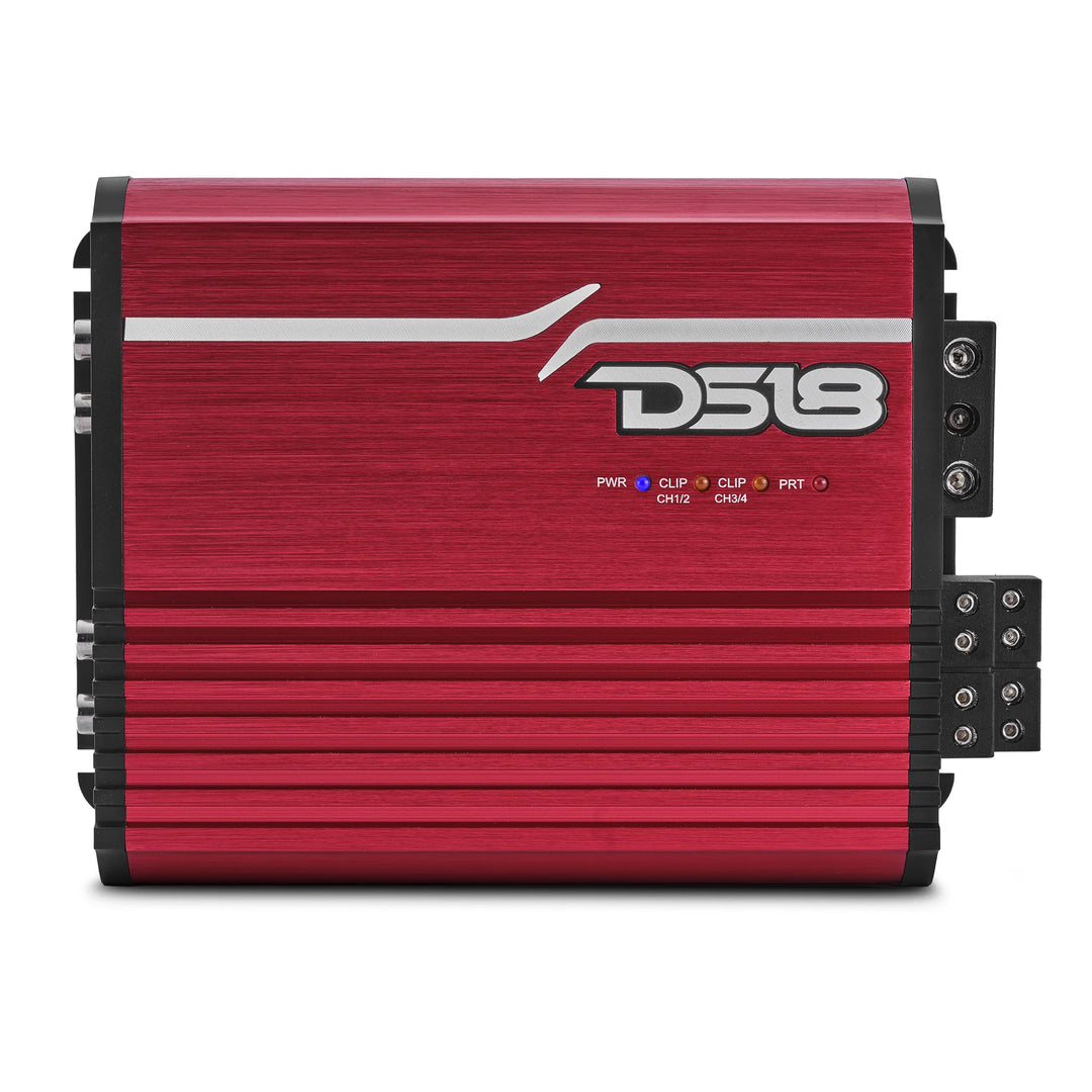 DS18 FRP-1.2K4 4-Channel Class D Amplifier - 4 x 300 Watts Rms @ 1-ohm