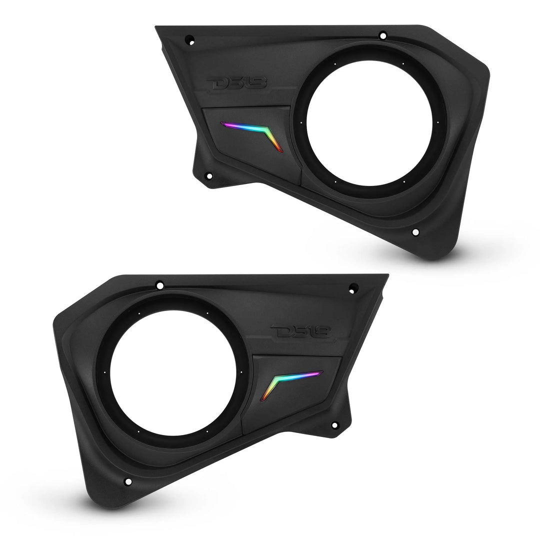 DS18 Back Door Panels for 8” Speakers with LEDs - Fits 2020–2024 Polaris RZR-PRO