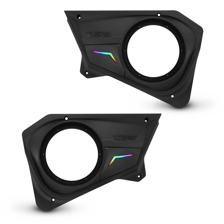 DS18 Back Door Panels for 8” Speakers with LEDs - Fits 2020–2024 Polaris RZR-PRO