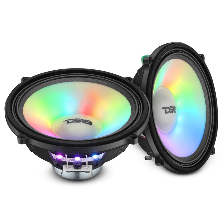 DS18 OEM Dashboard Speakers with LEDs - Fits 2020-Up Polaris RZR-PRO