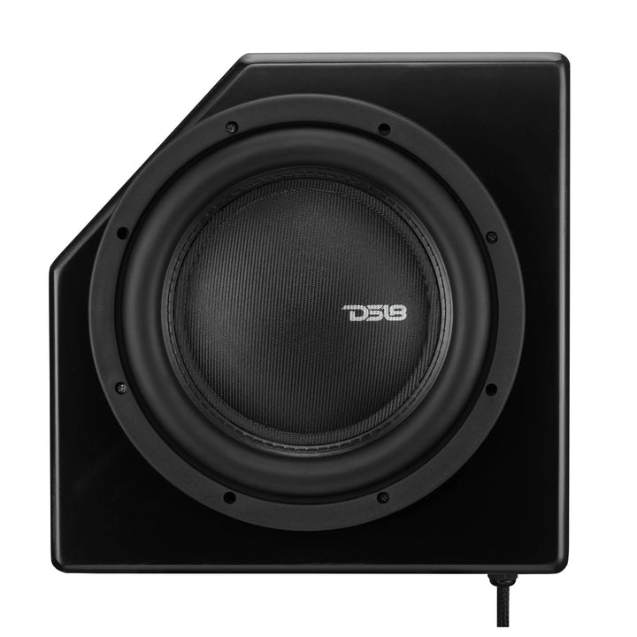 DS18 10" Under Seat Subwoofer Enclosure Rear Driver Side - Fits 2017-2026 Can-Am 4-Door Maverick X3