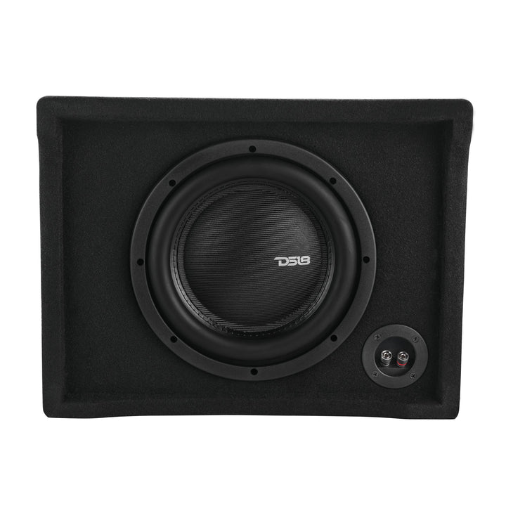 DS18 Loaded Under Seat Down Fire Enclosure with 10” Shallow Subwoofer - 600 Watts Rms Dual 4-ohm