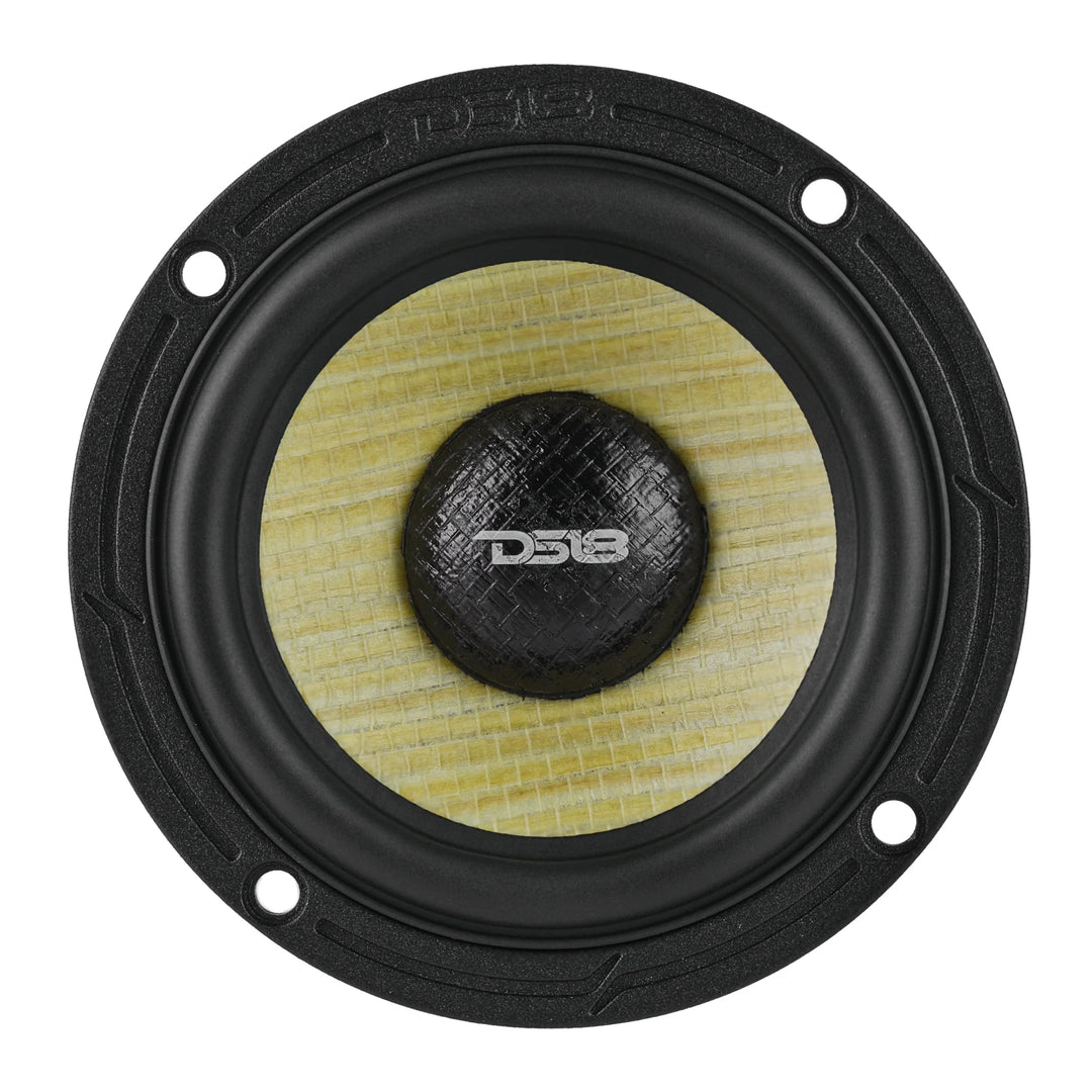DS18 DXQ 3.5" Mid-Range Speakers with Yellow Straw Cone - 60 Watts Rms 4-ohm